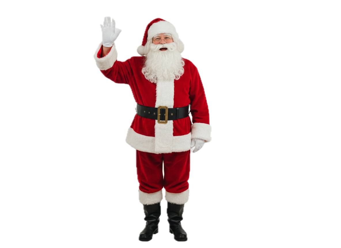 Santa waving